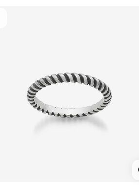 James Avery Retired Sterling Silver Small Twisted Wire Ring